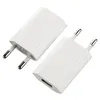 Buona qualità 4a quarta generazione piede alto piatto bianco pieno 1A OEM EU US AC Plug USB Power Home Wall Charger Adapter 100 pz / lotto