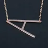 26 Alfabet English Letter Hanger Dame Metalen Ketting A-Z Choker Chain Kettingen Sliver Gold Sieraden Gift OOA4421