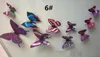 30 Style 3D PVC Beautiful Magnetic Butterfly Removable Wall Stickers Butterfly Fridge Magnet Sticker Living Room Wall Decoration ak085