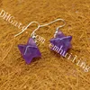 10 Pairs Natural Semi Precious Stone Healing Crystal Chakra Merkaba Star Earrings for Women Sacred Geometry Star Tetrahedron Jewish jewelry