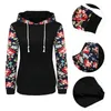 2017 nieuwe winter herfst mode vrouwen bloemen print herfst lente jumper vrouwen lange mouw top hoodies sweatshirts met capuchon bovenkleding