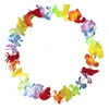 Party Saciaties Silk Hawaiian Flower Lei Garland Hawaii Writh Weath Cheerleading Products Hawaii Ожерелье XB1