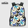 Sac d'école papillon perroquet pour adolescentes, sacs à dos animaux oiseaux pour ordinateur portable, sacs à dos en toile pour femmes, sac à dos de voyage pour enfants