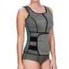 Bäfully zweet afslanken Vrouwen Taille Trainer Vest Neopreen Body Shaper Tummy Control Fitness Tops Corset met ritssluiting Riem