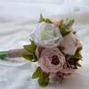 bouquets de mariage bleu blanc