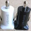 듀얼 USB USAMS 5V 3.1A USB 차량 충전기 빠른 충전 어댑터 2 포트 핸드폰 충전기 iPhone 7 8 Plus X S8 S8 Plus iPhone X