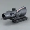 Trijicon Hunting Scope Acog 1x32 Tactical Red Dot Sight Real Green Fiber Optic Riflescope med Picatinny Rail för M16 Rifle