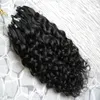 Brazylijska głęboka fala Micro Loop Human Hair Extensions 100g 1 G / s 100s 100% Remy Human Hair Extension Micro Link Ludzki Przedłużanie włosów