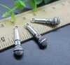 Wholesale 100pcs Mini Microphone Charms Pendant Retro Jewelry Making DIY Keychain Ancient Silver Pendant For Bracelet Earrings 25*8mm