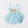 Casual bébé fille princesse 1-3 ans anniversaire tutu robe pour filles vêtements robes d'été bambin enfants robes pour filles vêtements
