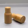 10ml Essential Oil empty Bottles with natural bamboo screw cap glass tank,bamboo bottle Essence liquid fast shipping F418