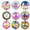 10st 18 inches Globos Grattis på födelsedagen Folie Ballonger Barn Födelsedag Uppblåsbara leksaker Ballons Helium Balloon Party Decoration