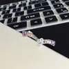 2019 New Fashion Luxury Women Color crystal Rainbow Stud Earring For Pandora 925 Sterling Silver EARRING Jewelry with Gift Box