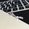 Orecchini a bottone arcobaleno in pietra colorata per Pandora Gioielli in argento sterling 925 per feste di matrimonio per le donne Regalo fidanzata Orecchini di design scintillanti con scatola originale