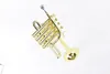 Tromba Piccolo di alta qualità Margewate BB TONE B Tromba di strumento musicale professionale in ottone piatto oro con boccino2009555