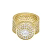 Herren Hip Hop Ring Schmuck Gold Silber Iced Out Kristall Edelstein Diamant Ringe für Männer6136517