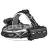 Super Bright 5000LM 5x XM-L T6 LED Rechargeable Headlamp Head Head Light Zoomable Wodoodporne 6 Tryby Palnik do wędkarskiego Camping Polowanie