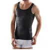 Mannen Shapers Zomer Solid Mouwloze Stevige Tummy Belly Buster Vest Control Slimming Body Shaper Underwear Shirt