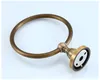 Antique gold Towel Rings Wall Mounted bathrobe holder Solid Brass Finish Bathroom Accessories9587234