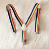 Barn Färgglada Rainbow Suspenders Baby Boys and Girls Suspenders Clip-on Y-Back Braces Elastic Kids Suspenders Gratis frakt Whoesales