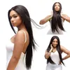 Promoção New Indian Hair Wave profundo 0 26kg Europa e a peruca de fibra química dos Estados Unidos em longos cabelos retos preto preto