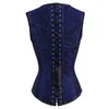 Corsetto Steampunk Corsetti e bustini Dimagrante Corpetto gotico Corsetti Corsetti Sexy Corsetto con cinturino nero Disossamento in acciaio Bustier275i