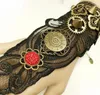 hot new Gothic punk vintage hand ornaments wind gear lady black lace bracelet fashionable personality classic exquisite elegance