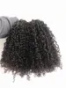 Brazylijskie mikrobeki włosy ludzkie dziewicze Remy Kinky Curly Full End Prebonded Extensions Unforted Natural Black Color7209459