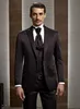 Groom Wear Groomsmen Two Buttons Groom Tuxedos Peak Revers Hommes Costumes Mariage / Bal / Dîner Meilleur Blazer Homme (Veste + Pantalon + Cravate + Gilet)