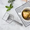 Utensili da cucina creativi ecologici Frantoio di patate Purè di patate pressate in acciaio inossidabile Strumenti di fango di patate rosse