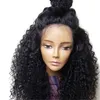 180density full synthetic Afro kinky curly lace front wig heat resistant natural black/brown/blonde short bob wigs for african american