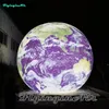 Globo gonfiabile di illuminazione a LED del pianeta terra da 6 m Gonfiabile Il mondo gonfiato gigante