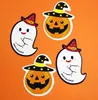 50 pçs / lote Bonito Fantasma Abóbora Estilo DIY DIY Presente Doces Decorações De Papel Cartões Lollipop Cartões Crianças Dia Day Fornecedores