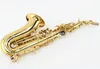 Margewate Gold Lacquer Märke Sopran B (B) Saxofon Brass Body Professionella Musikinstrument för studenter med munstycke Gratis frakt