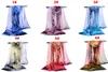 Nya Kvinnor Chiffon Silk Scarf Spring and Autumn Tillbehör Sommar Mjukt Tunn Solskyddsmedel Cape Shawls Girl Presenter Mix Colors