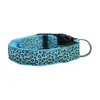 LED Dog Collar Light Flash Leopard Collar Puppy Night Safety Pet Dog Collars Products For Dogs Collar Colorful Flash Light Neck