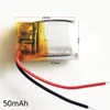 Partihandel 3.7V 50MAH 501015 Lithium Polymer Lipo Uppladdningsbart batteri Li Ion Cells Power för MP3 Bluetooth-inspelare Headphone Headset