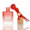 Auto parfum fles etherische olie luchtverfrisser auto hanger decoratie parfum hanger hangende fles snelle verzending F1168