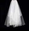 Bridal Veil 2018 Ny kort bröllopsklänning Super Long White Pearl Multi Layer Wedding