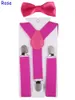 42 ألوان جديدة للأطفال أطفال بوي بنات كليب على Y الظهر الحمالات مطاطا مع ربطة الانحناءة مجموعة هدية للتعديل الحمالات