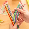 Corée Papeterie Coloré Magique Bendy Flexible Crayon Doux avec Gomme Étudiant École Bureau Utiliser écrire des crayons souples