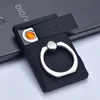 휴대용 링 모바일 브래킷 USB 전자 라이터 windproof 충전식 라이터 다기능 라이터 선물 용품 남성용