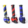 8.7 Inch Tall Skull Silicone Water Pipe with downstem Hookahs Glass Pipes Dab Oil Rig glass smoking accessories