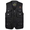 Män Stor storlek S-4XL Motorcykel Casual Vest Male Multi-Pocket Tactical Fashion Waistcoats Högkvalitativa Masculino Overaller Vest