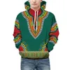 Erkek Hoodies Tişörtü Severler Sonbahar Kış Afrika 3D Baskı Uzun Kollu Dashiki Kazak Üst Erkek