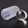 Tampon en Silicone Transparent, gelée transparente, ensemble de grattoir, tampon d'estampage pour vernis à ongles, outil de transfert d'impression, modèle de manucure