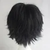 ブラックXのフルウィッグ耐熱性合成ヘアコスプレコスチュームフルキャップウィッグ