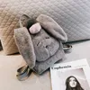 2018 Crianças Sacos de Ombros Meninas Moda Coreano Mochila Bonito Forma De Coelho De Pelúcia Estilo Preppy Saco Adolescentes Mochilas de Viagem de Viagem 4 Cores