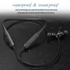 Waterproof Handsfree Bluetooth Headset Wireless Stereo Earphone With Mic Ultralight Headphone Earloop Earbuds For iOS iPhone Andorid Phone