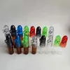 Glass Bottle Snuff Bullet Box Dispenser Snuffer Smoking Tool Accessories 53mm 67mm 82mm Height Acrylic Snorter Rocket Sniffer1113034